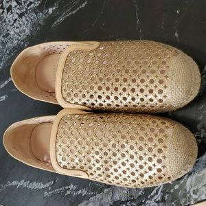 Stuart Weitzman Gold Shoes